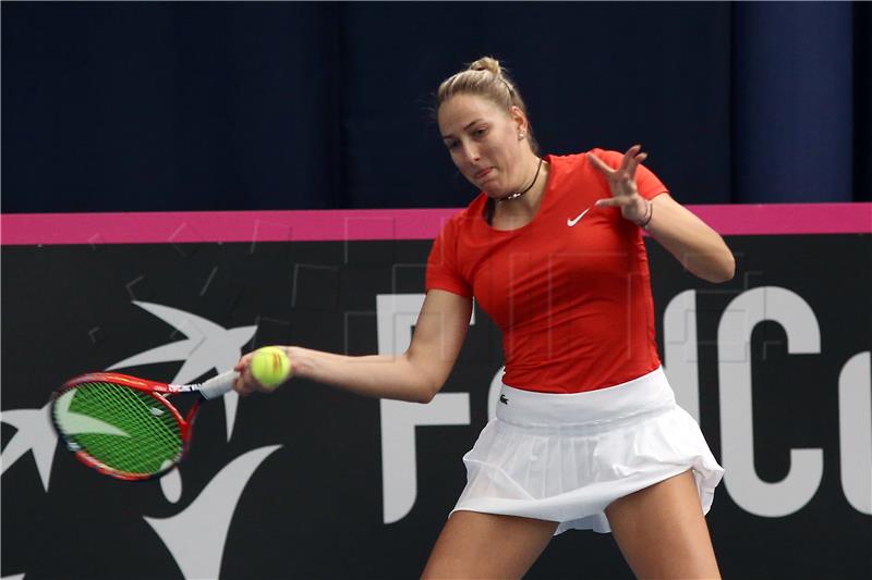 FED Cup: Hrvatska protiv Mađarske, Lukas - Nagy