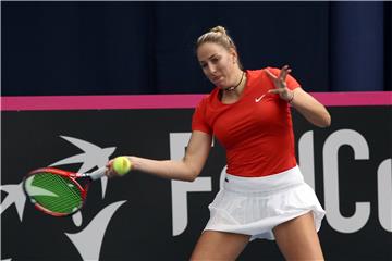 FED Cup: Hrvatska protiv Mađarske, Lukas - Nagy