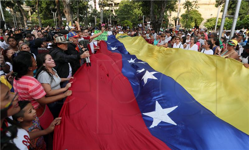 VENEZUELA PROTEST AID