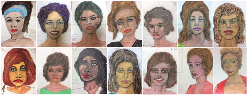 USA SAM LITTLE DRAWINGS OF VICTIMS