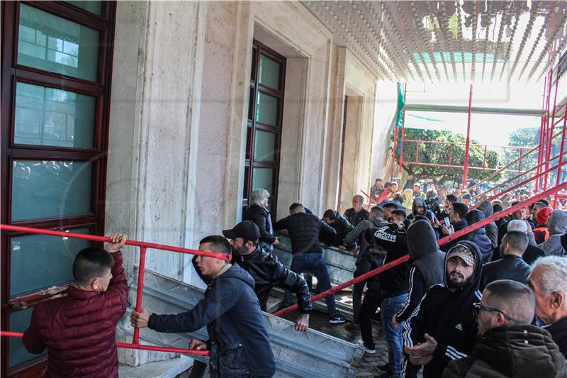 ALBANIA PROTEST