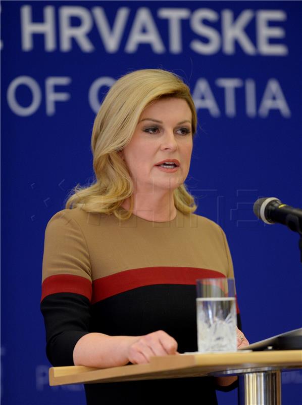 Tiskovna konferencija predsjednice Grabar-Kitarović