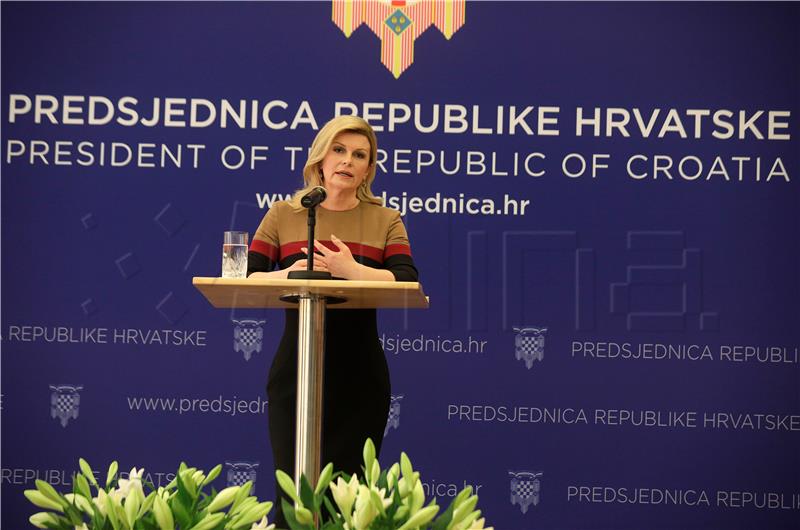 Tiskovna konferencija predsjednice Grabar-Kitarović