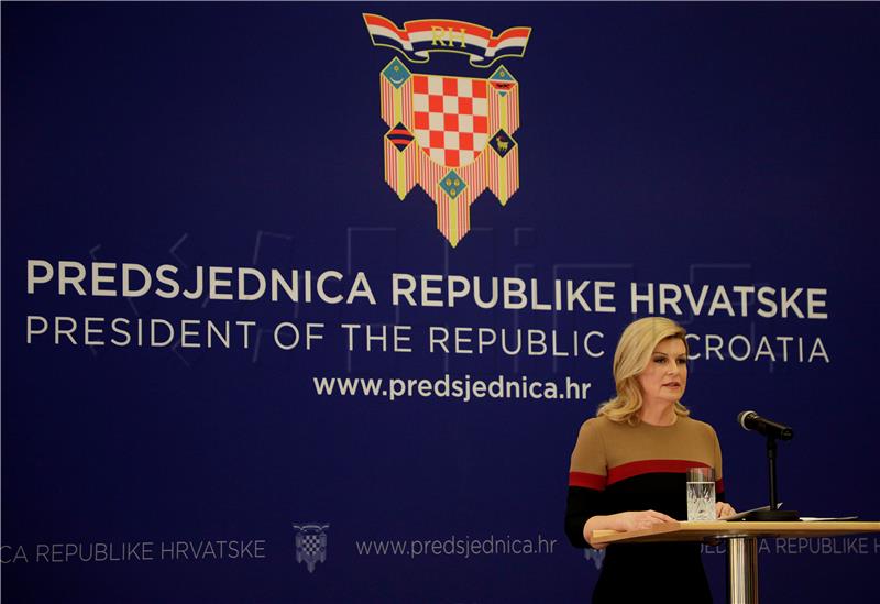 Tiskovna konferencija predsjednice Grabar-Kitarović