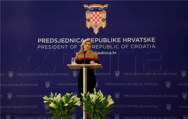 Tiskovna konferencija predsjednice Grabar-Kitarović