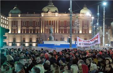 U Beogradu nastavljeni prosvjedi protiv vlasti predsjednika Aleksandra Vučića