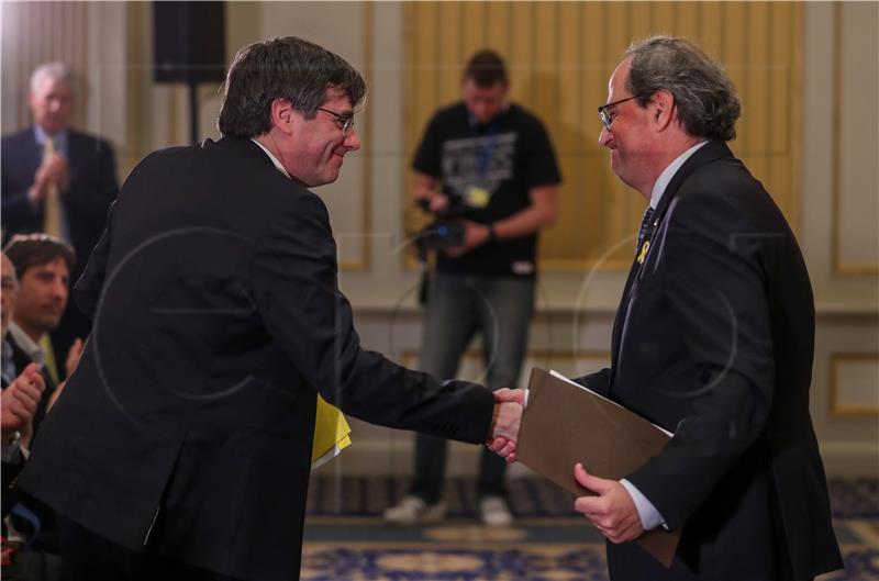 BELGIUM CATALAN LEADERS IN BRUSSELS