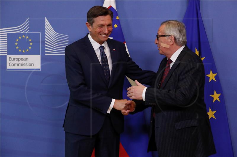 BELGIUM EU SLOVENE PRESIDENT VISIT COMMISSION