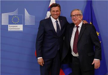 BELGIUM EU SLOVENE PRESIDENT VISIT COMMISSION