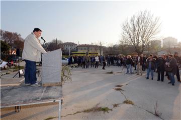 Prosvjed protiv budućeg autobusnog kolodvora