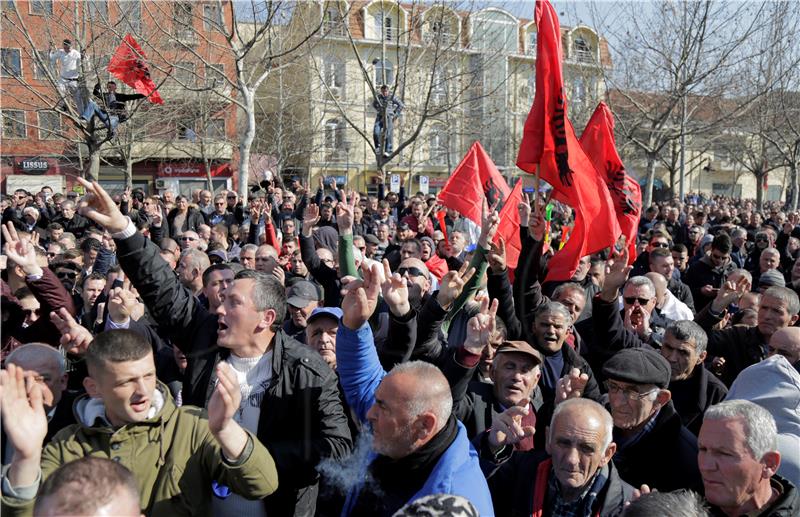 ALBANIA OPPOSITION PROTEST