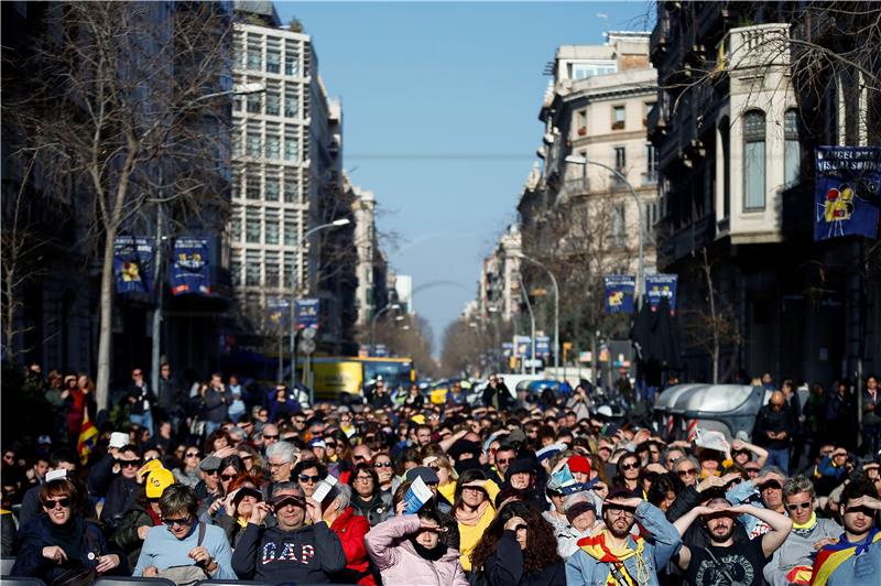 Prosvjed u Barceloni zbog suđenja separatistima, sukob s policijom