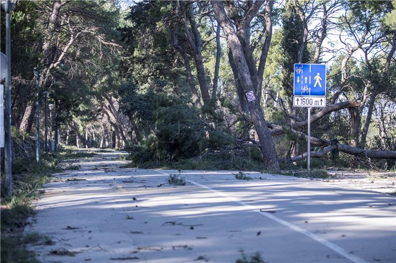 Orkanska bura u Splitu