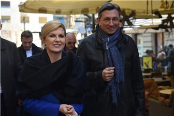 Croatian, Slovenian presidents meet in Zagreb