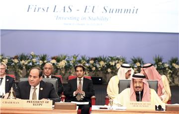 EGYPT EU ARAB LEAGUE SUMMIT