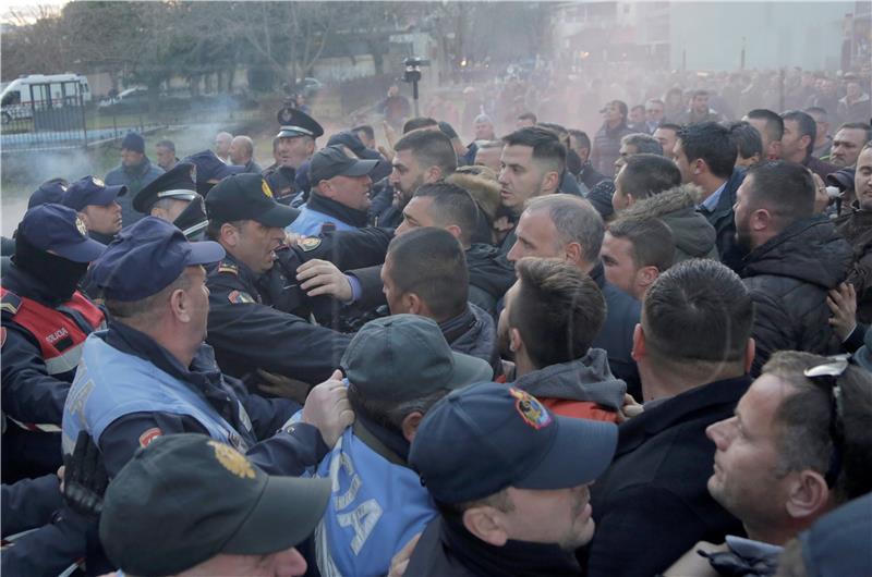 ALBANIA OPPOSITION PROTEST