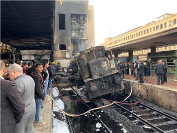 EGYPT ACCIDENTS TRAIN STATION FIRE