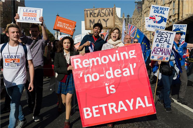 BRITAIN BREXIT PROTESTS