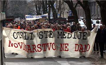 Prosvjed "Oteli ste medije, novinarstvo ne damo!"