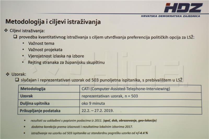 Konferencija za medije voditelja Odjela za analitiku i članstvo HDZ-a Roberat Kopala