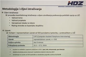 Konferencija za medije voditelja Odjela za analitiku i članstvo HDZ-a Roberat Kopala