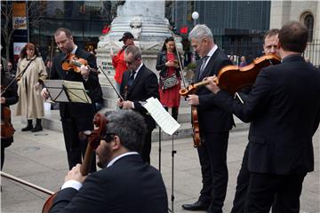 Koncert Zagrebačkih solista u centru Zagreba