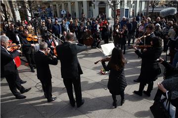 Koncert Zagrebačkih solista u centru Zagreba