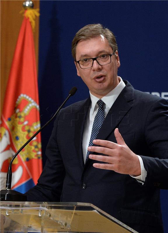 Vucic strongly rejects Kosovo platform for dialogue