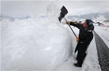 RUSSIA ROSA KHUTOR SNOWFALL