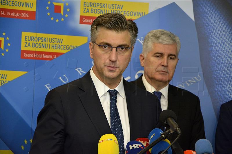 Neum: Plenković sudjelovao na znanstveno-stručnoj konferenciji s temom "Europski ustav za Bosnu i Hercegovinu"