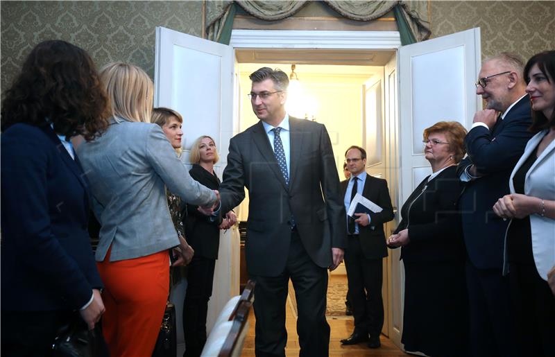 Plenković primio predstavnice građanske inicijative #spasime