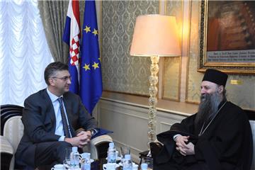 Croatian PM receives Metropolitan Porfirije