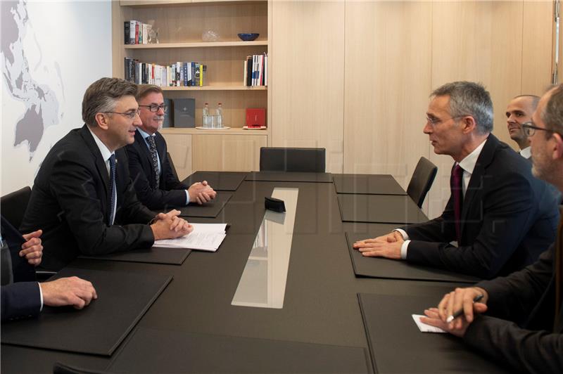 PM visits NATO HQ on 10th anniversary of Croatia's membership