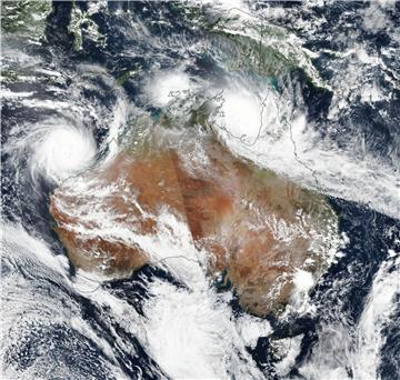 SPACE AUSTRALIA WEATHER VERONICA TREVOR CYCLONES