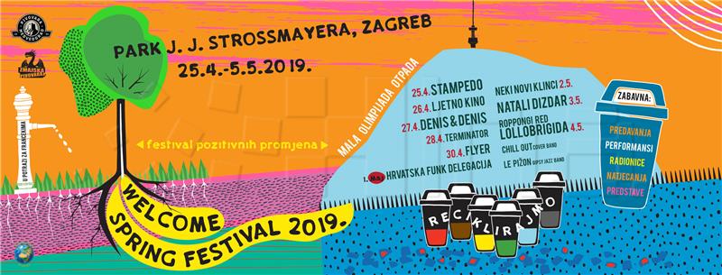 Zagreb: "Welcome Spring Festival" od 25. travnja do 5. svibnja na Trgu J. J. Strossmayera