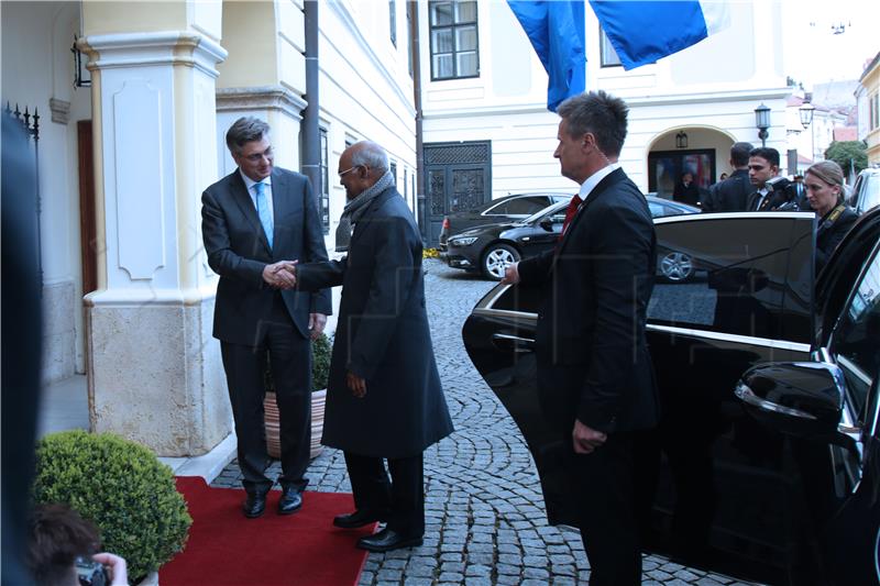 Premijer Plenković primio indijskog predsjednika Kovinda