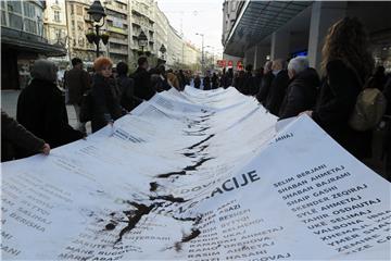 Skupina nevladinih udruga u Beogradu organizirala akciju "Batajnica 744 - zakopana istina"