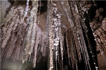 MIDEAST ISRAEL DEAD SEA SALT CAVE