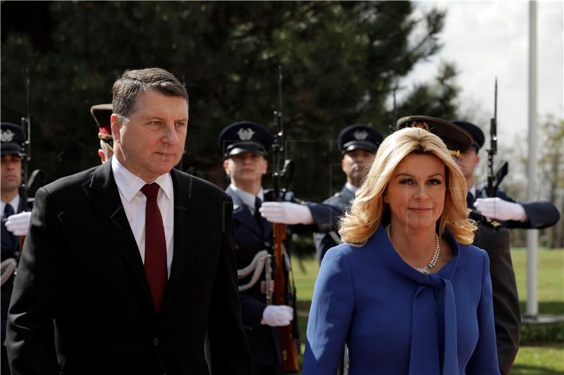 Croatian and Latvian presidents agree EU and NATO unity should be preserved