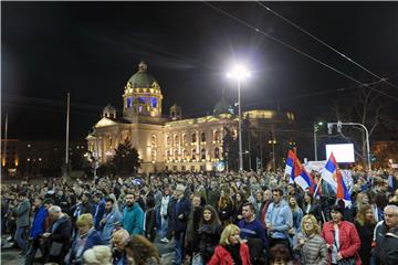 Prosvjednici u Beogradu poslali poruku da Srbija "neće građanski rat"