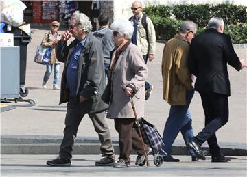 Umirovljenici u centru Zagreba