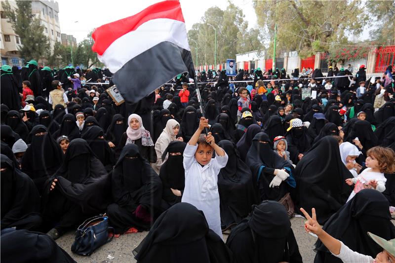 YEMEN CONFLICT T HOUTHI RALLY