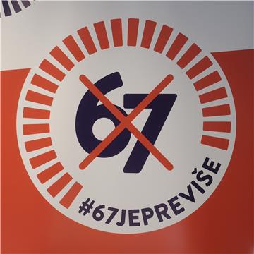 Sindikalna inicijativa poziva građane da podrže raspisivanje referenduma "67 je previše" 