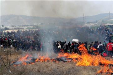 GREECE REFUGEES PROTEST