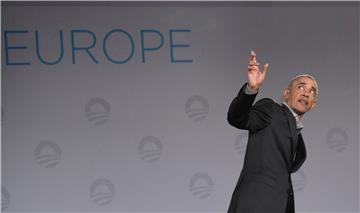 Former US President Barack Obama in Berlin