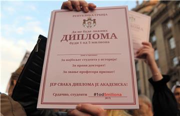 Novi prosvjed "1 od 5 milijuna"  u Beogradu