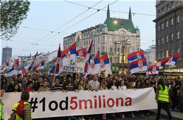 Novi prosvjed "1 od 5 milijuna"  u Beogradu