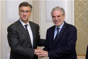 Premijer Plenković primio Christosa Stylianidesa