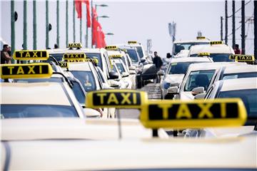 GERMANY TAXI DRIVERS PROTEST UBER