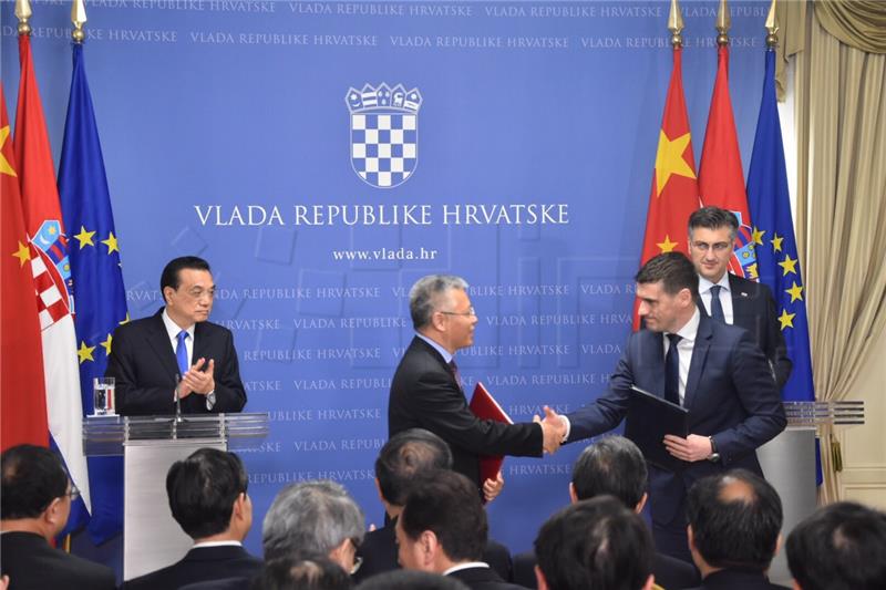 Croatia, China sign memorandum of cooperation in sports